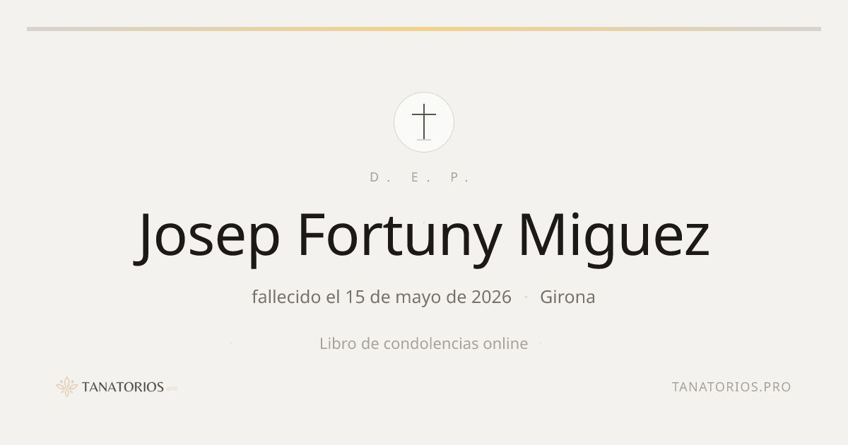 Memorial de Josep Fortuny Miguez