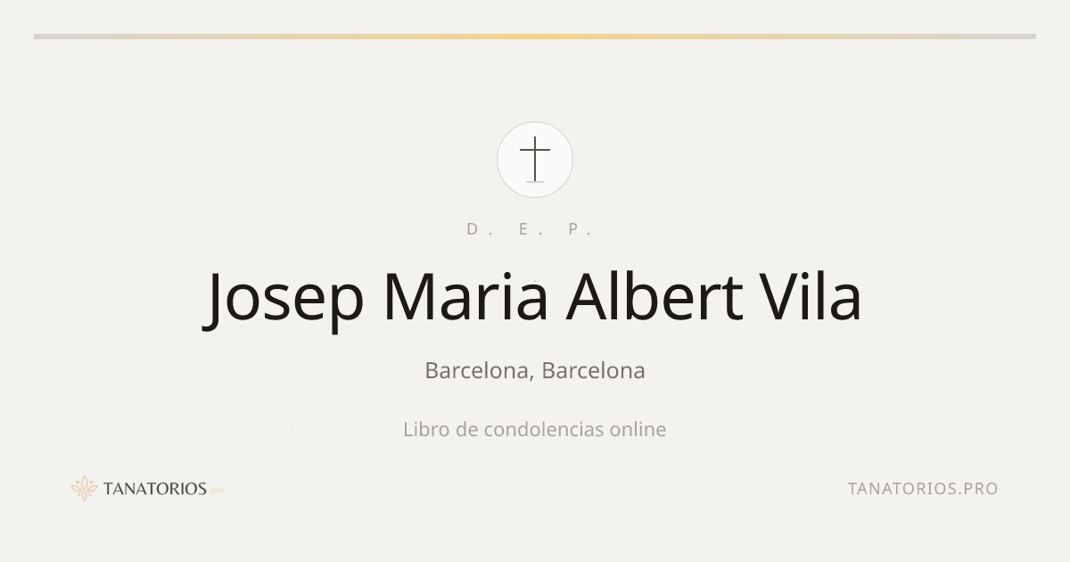 Memorial de Josep Maria Albert Vila
