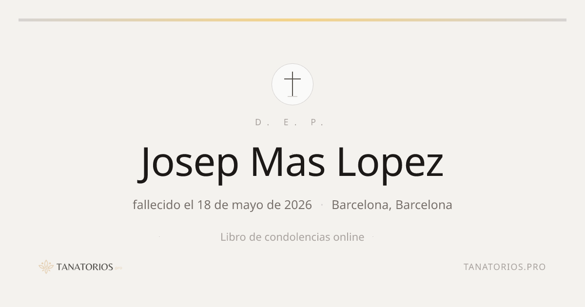 Memorial de Josep Mas Lopez