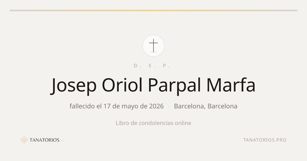 Memorial de Josep Oriol Parpal Marfa