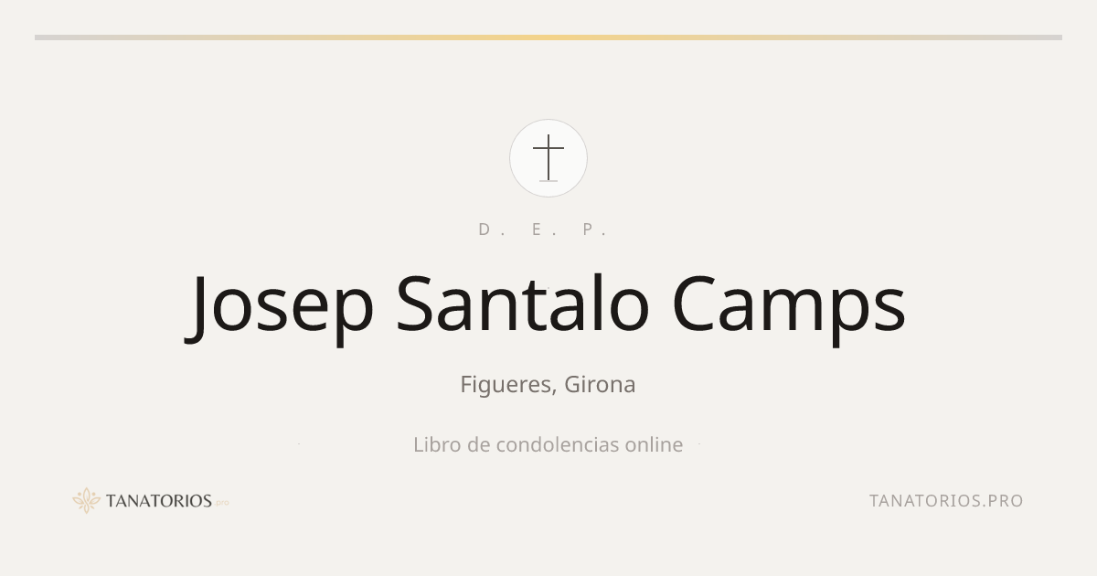 Memorial de Josep Santalo Camps