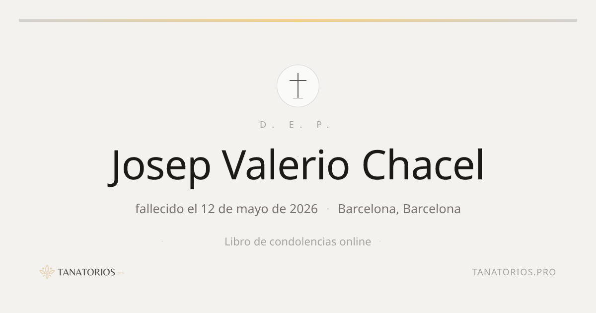 Memorial de Josep Valerio Chacel