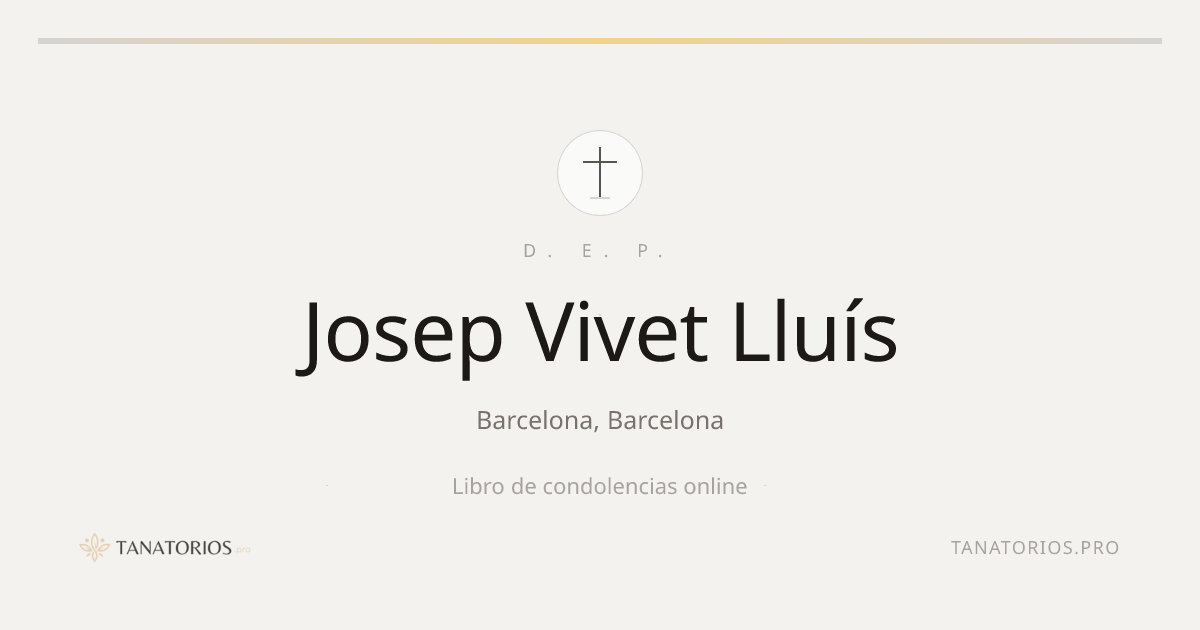 Memorial de Josep Vivet Lluís