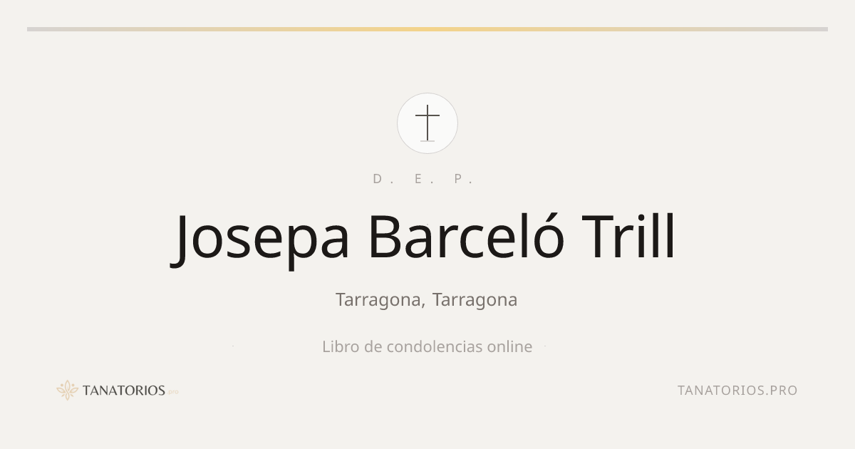 Memorial de Josepa Barceló Trill