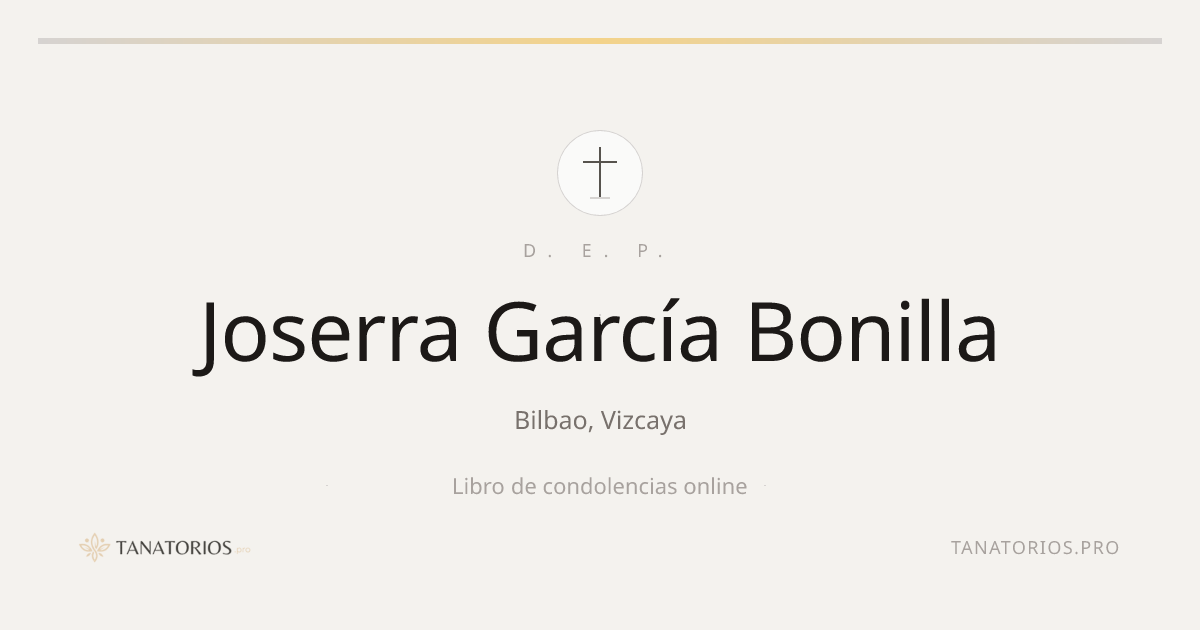 Memorial de Joserra García Bonilla