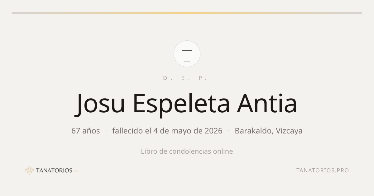 Memorial de Josu Espeleta Antia