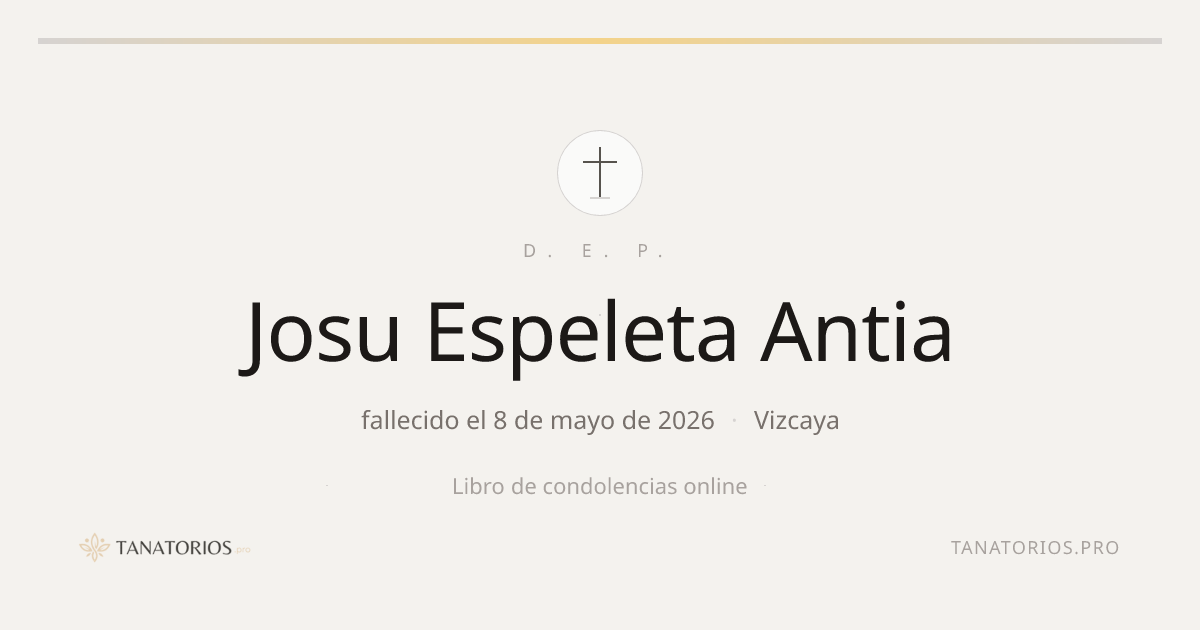 Memorial de Josu Espeleta Antia
