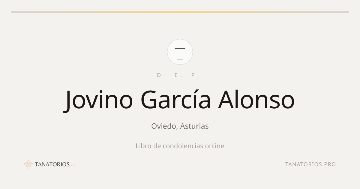 Memorial de Jovino García Alonso