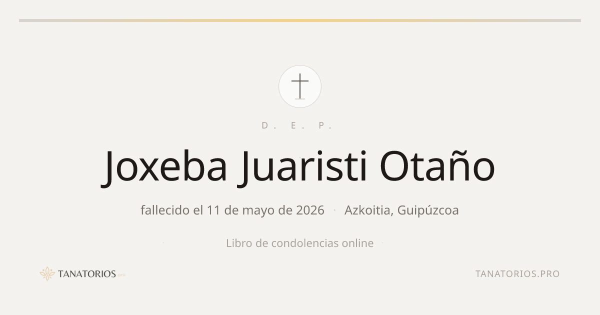 Memorial de Joxeba Juaristi Otaño
