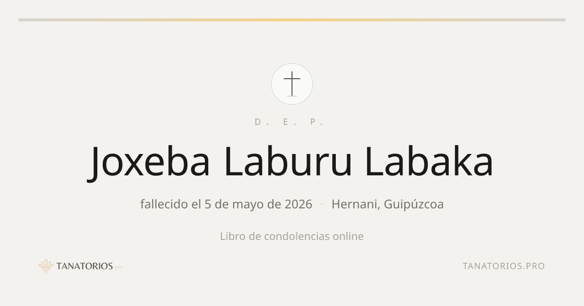 Memorial de Joxeba Laburu Labaka