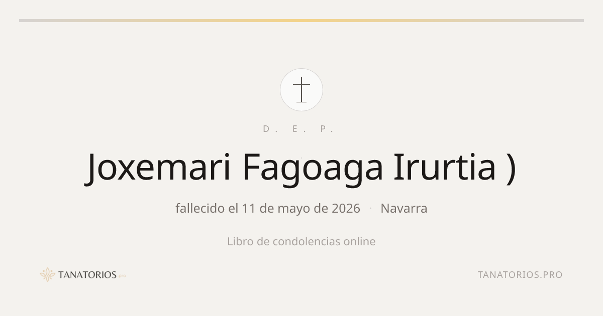 Memorial de Joxemari Fagoaga Irurtia )