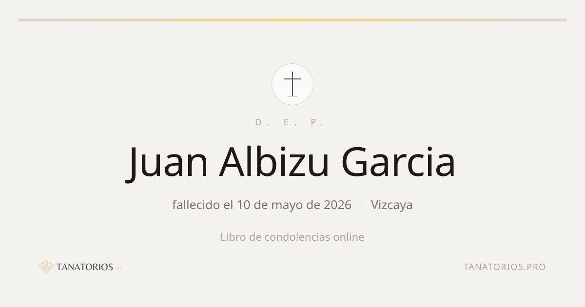 Memorial de Juan Albizu Garcia