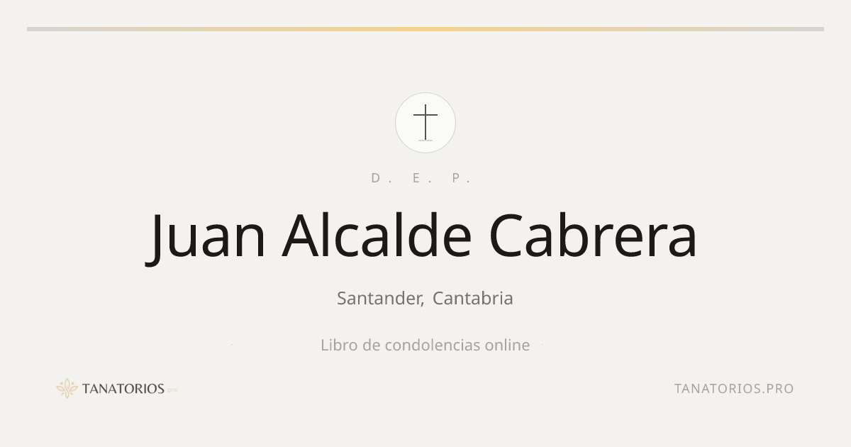 Memorial de Juan Alcalde Cabrera