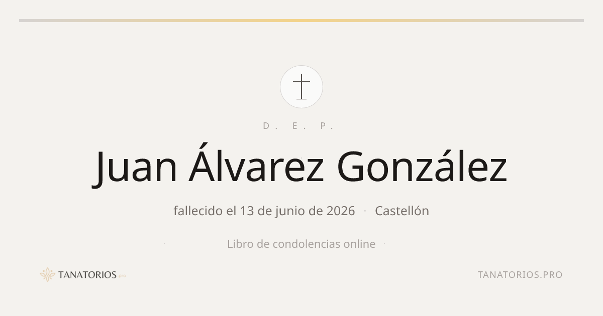 Memorial de Juan Álvarez González
