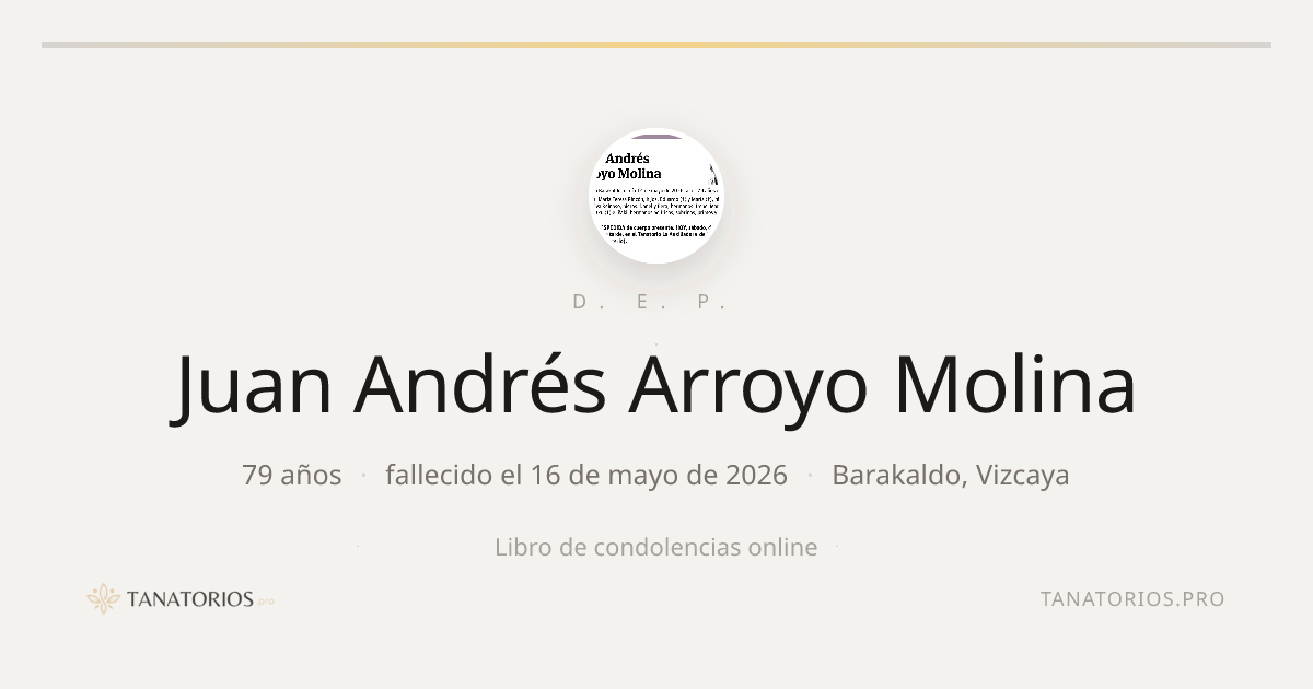 Memorial de Juan Andrés Arroyo Molina