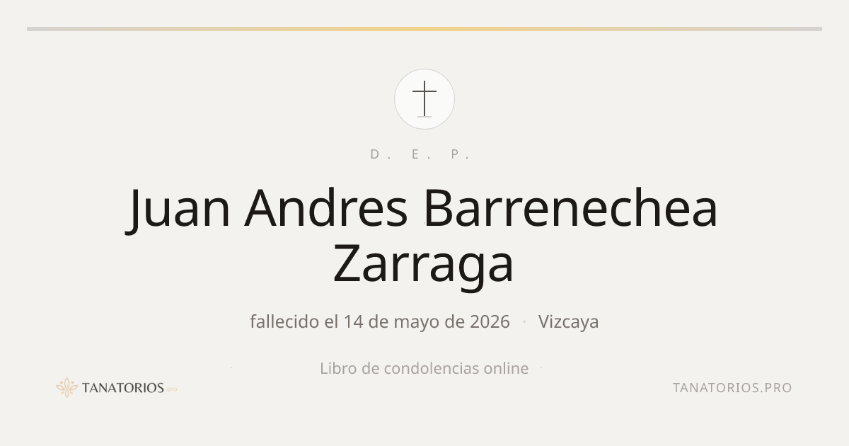 Memorial de Juan Andres Barrenechea Zarraga