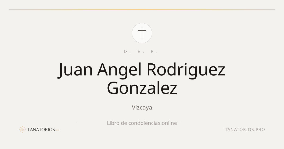 Memorial de Juan Angel Rodriguez Gonzalez