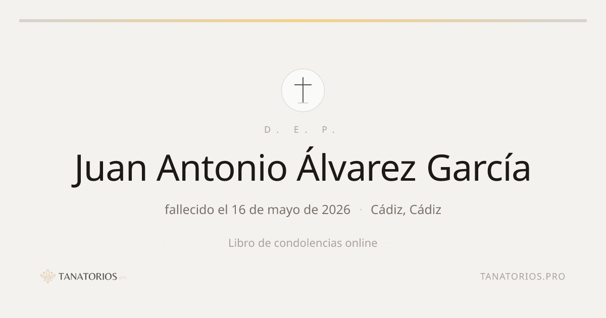 Memorial de Juan Antonio Álvarez García