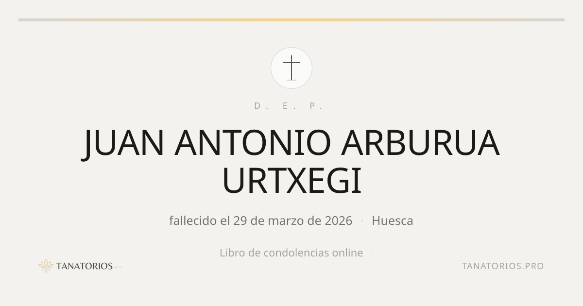 Memorial de JUAN ANTONIO ARBURUA URTXEGI