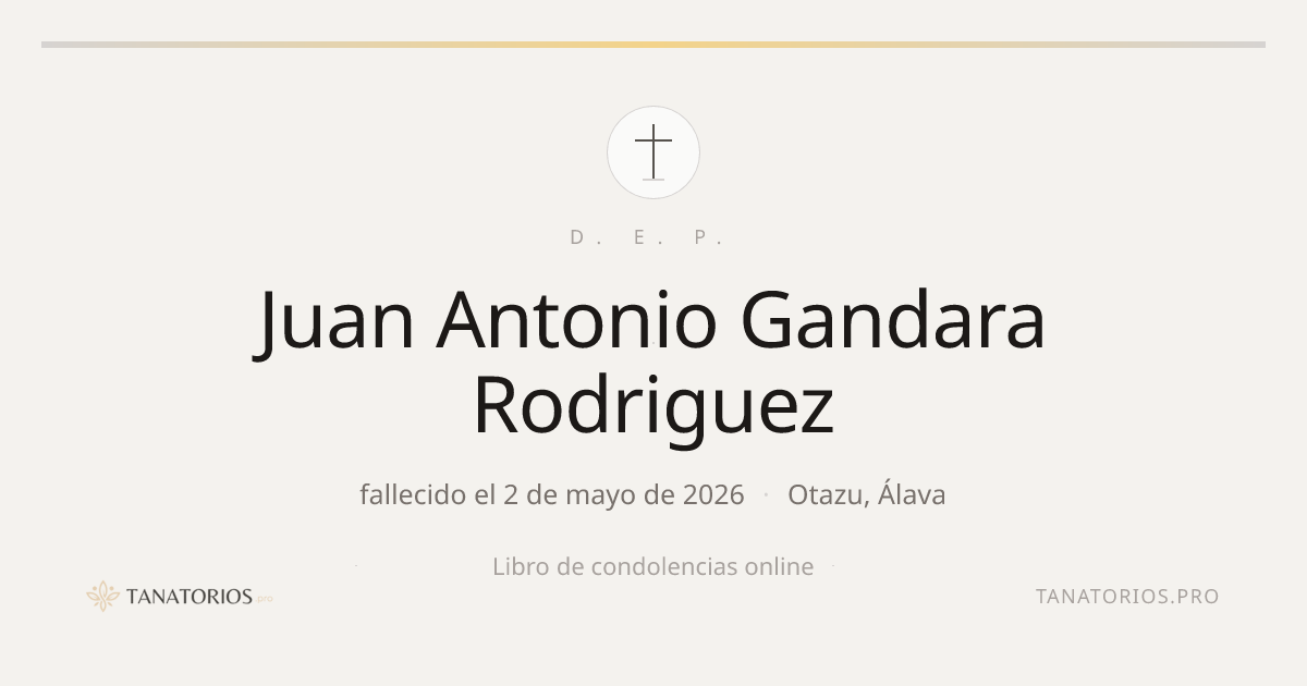 Memorial de Juan Antonio Gandara Rodriguez