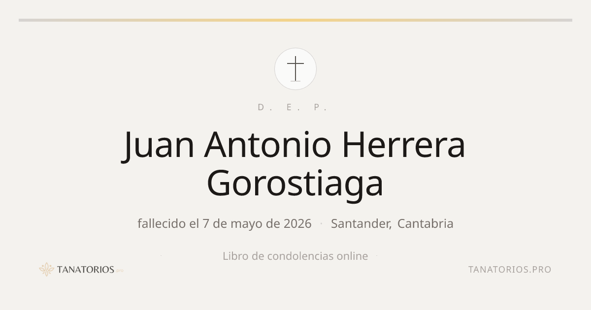 Memorial de Juan Antonio Herrera Gorostiaga
