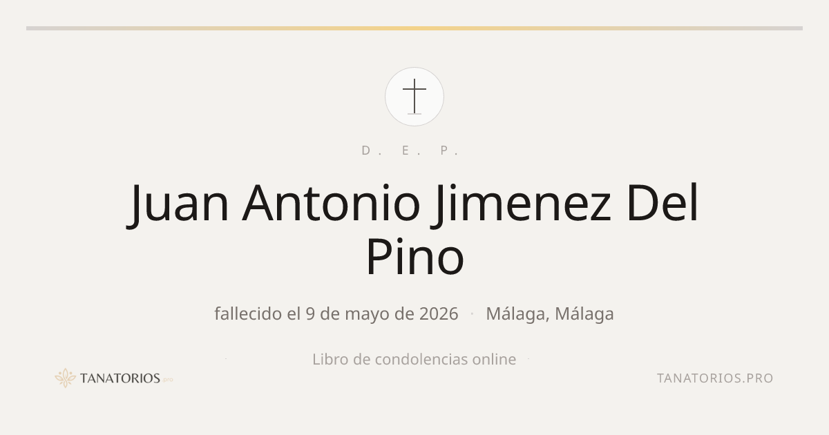Memorial de Juan Antonio Jimenez Del Pino