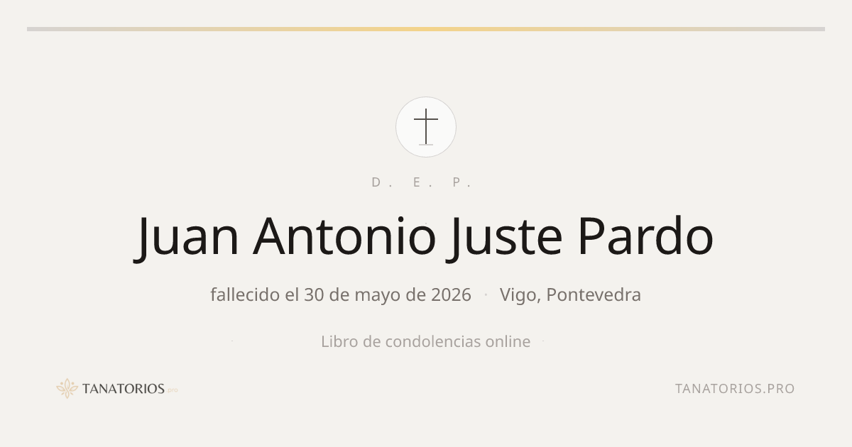 Memorial de Juan Antonio Juste Pardo