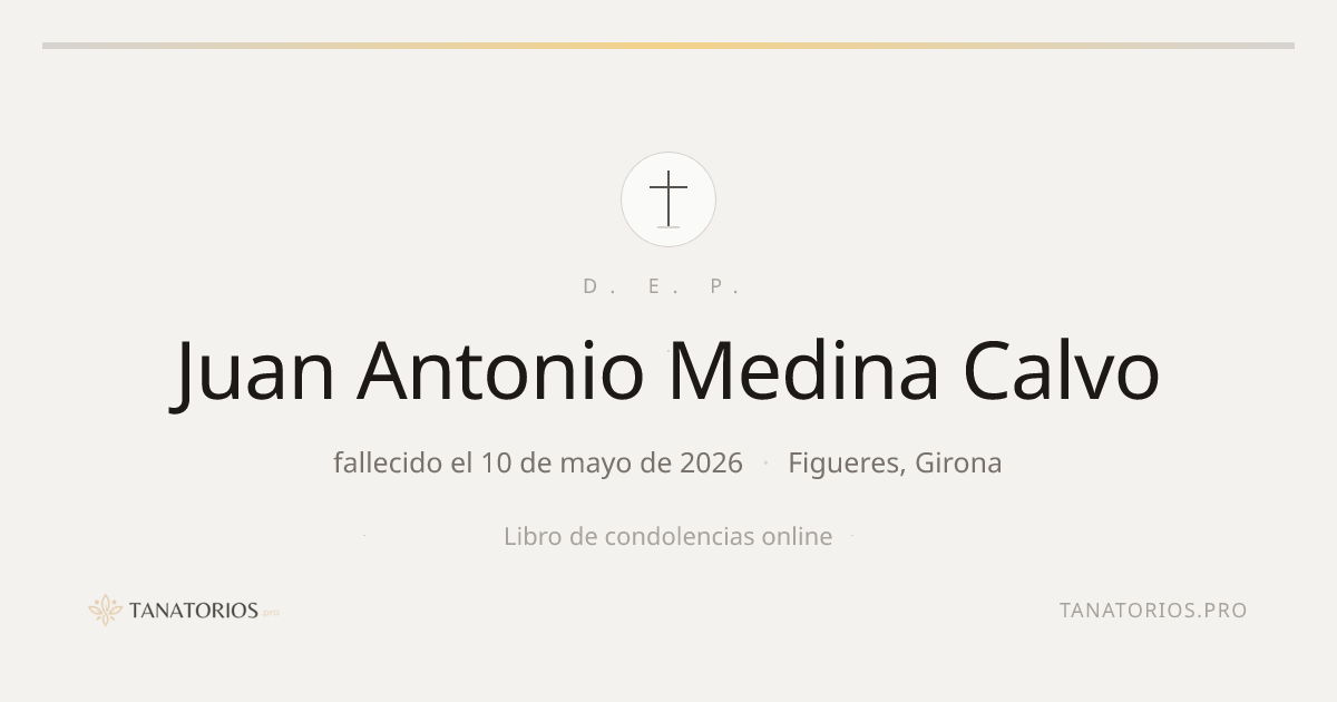 Memorial de Juan Antonio Medina Calvo
