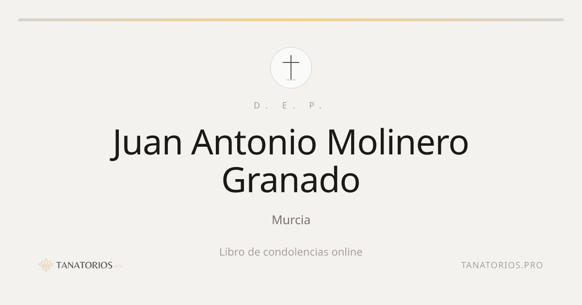Memorial de Juan Antonio Molinero Granado