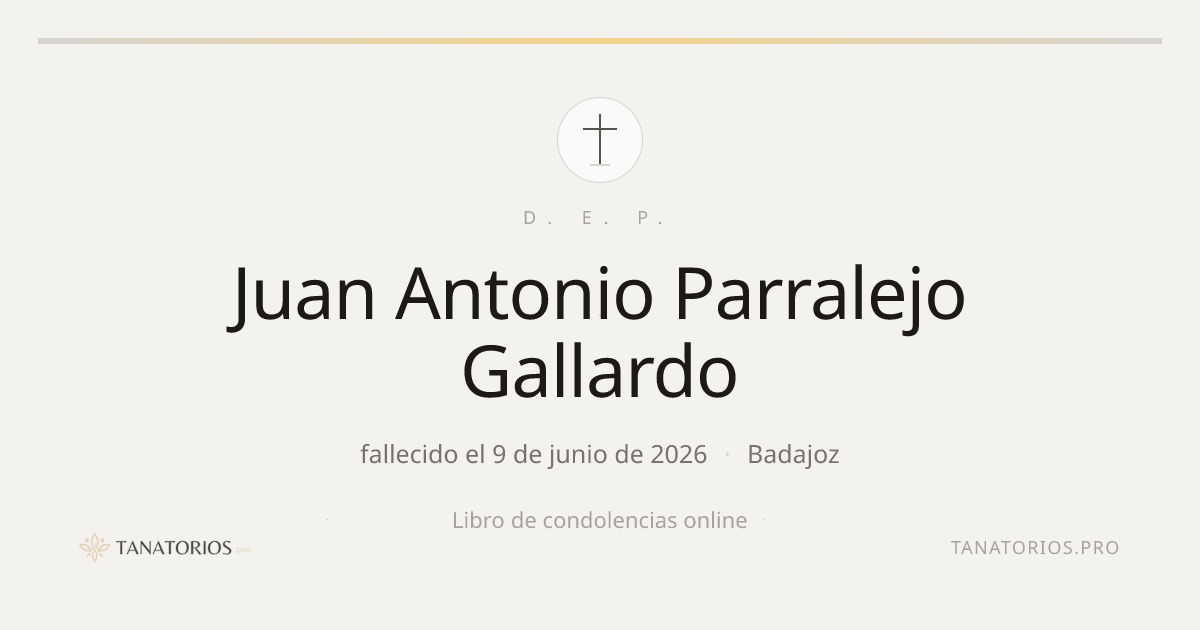 Memorial de Juan Antonio Parralejo Gallardo