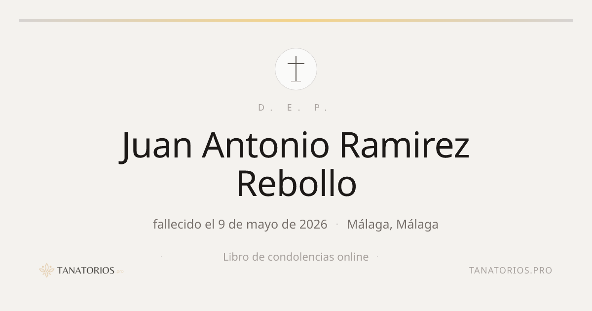 Memorial de Juan Antonio Ramirez Rebollo
