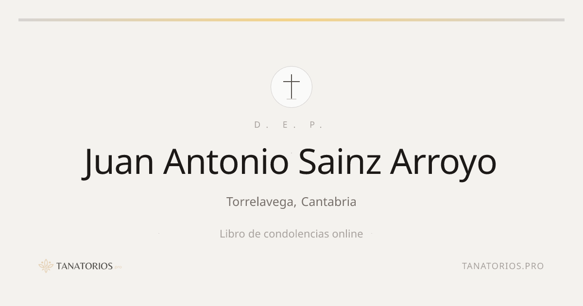 Memorial de Juan Antonio Sainz Arroyo