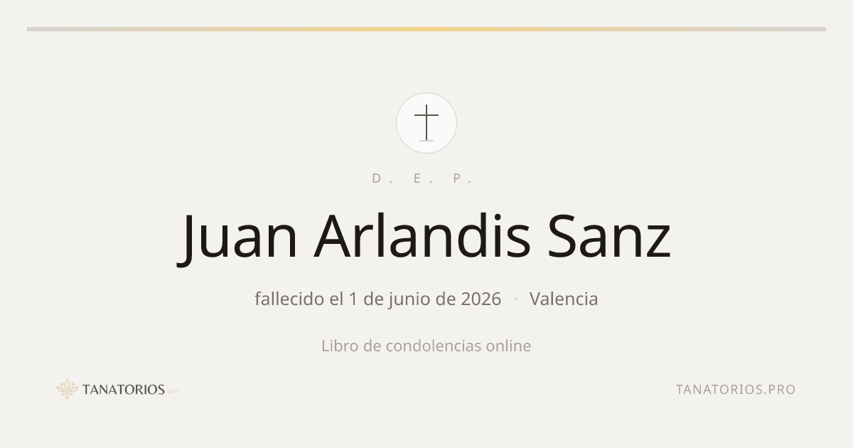 Memorial de Juan Arlandis Sanz