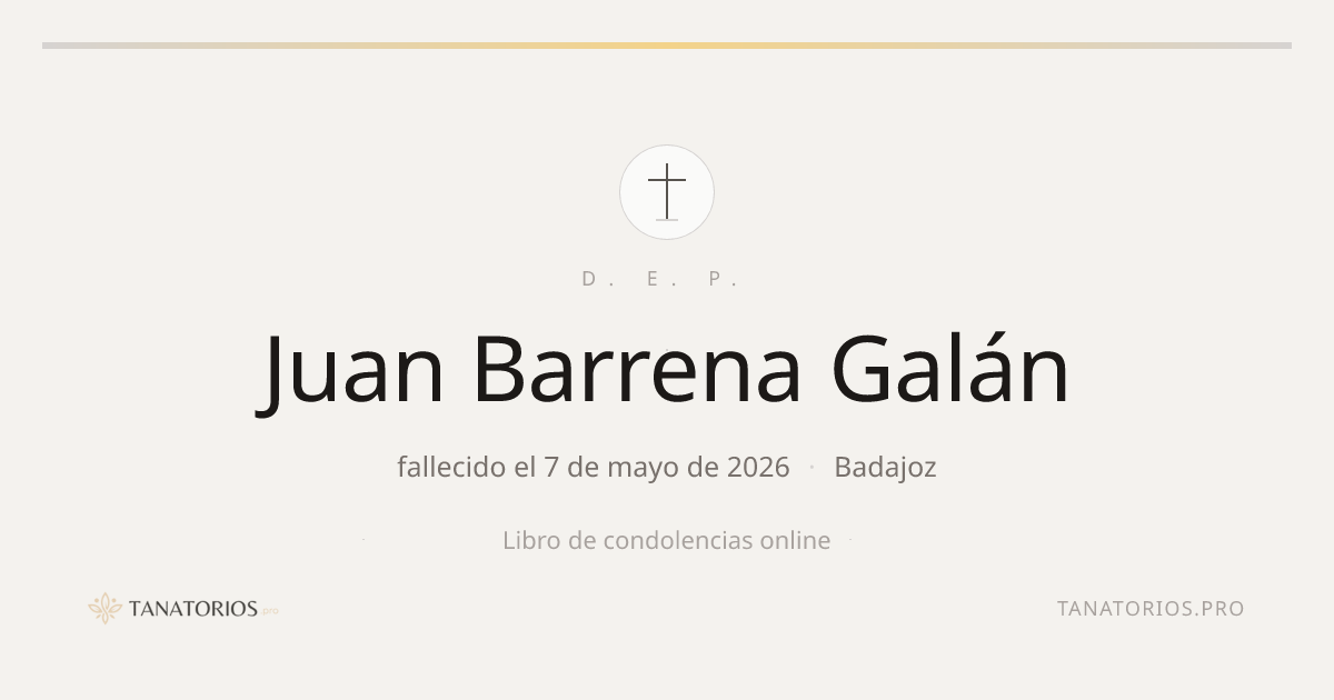 Memorial de Juan Barrena Galán