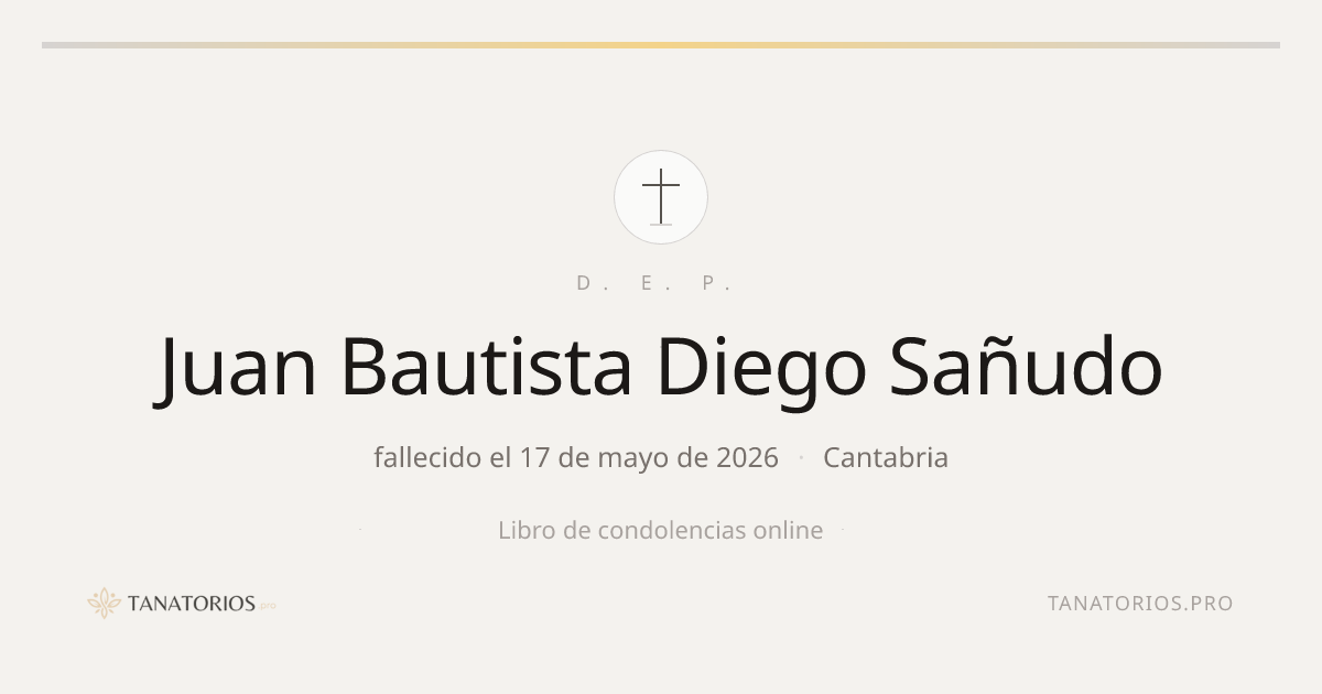 Memorial de Juan Bautista Diego Sañudo