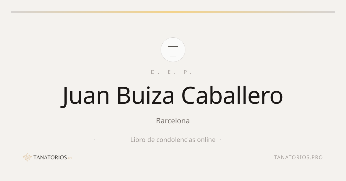 Memorial de Juan Buiza Caballero
