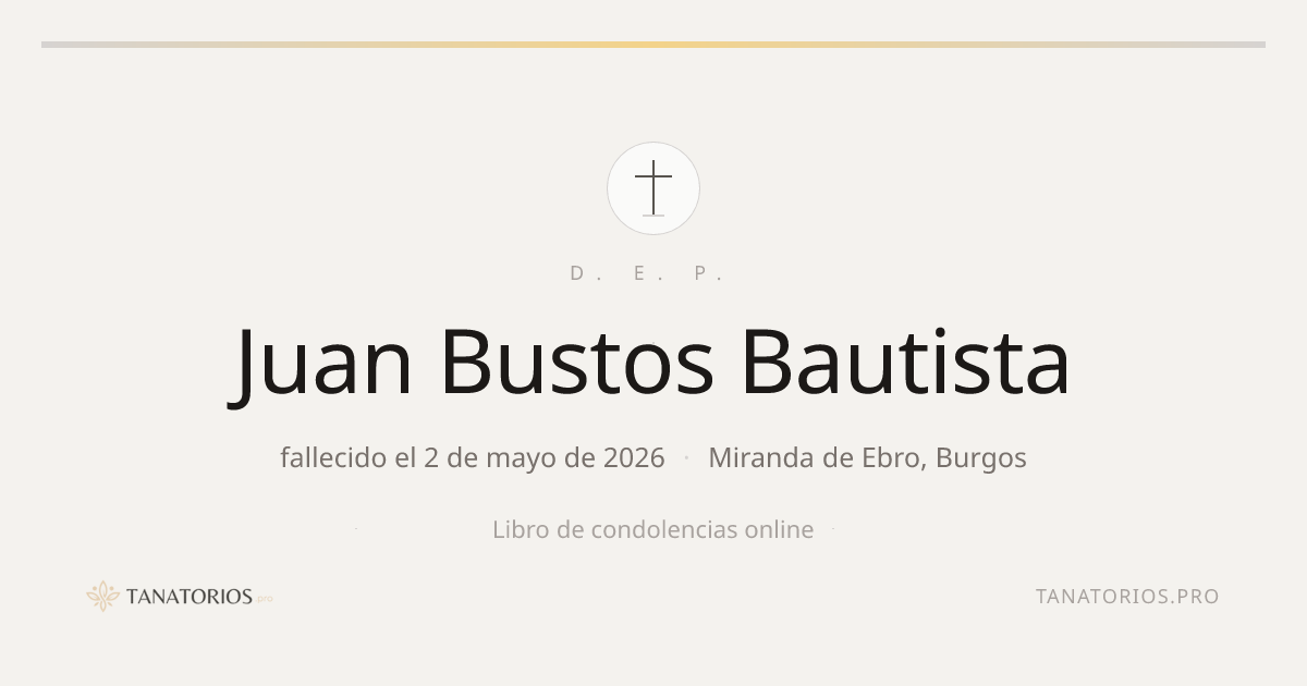 Memorial de Juan Bustos Bautista