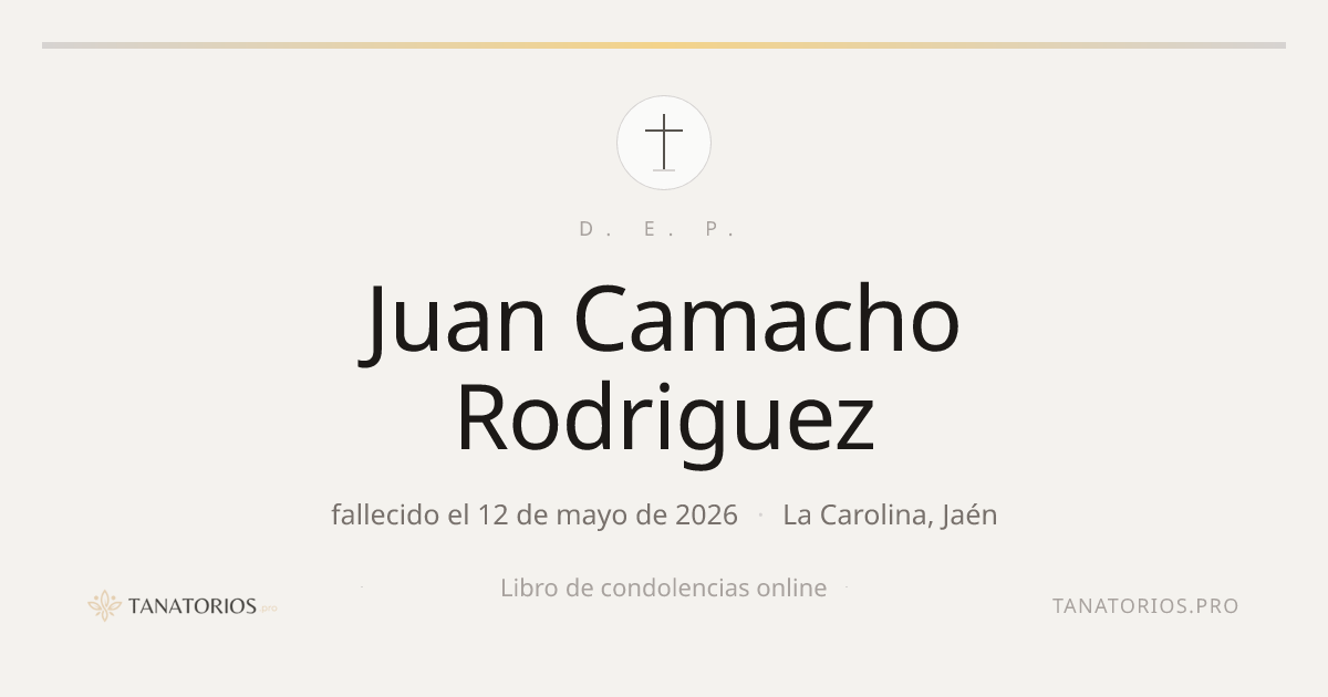 Memorial de Juan Camacho Rodriguez