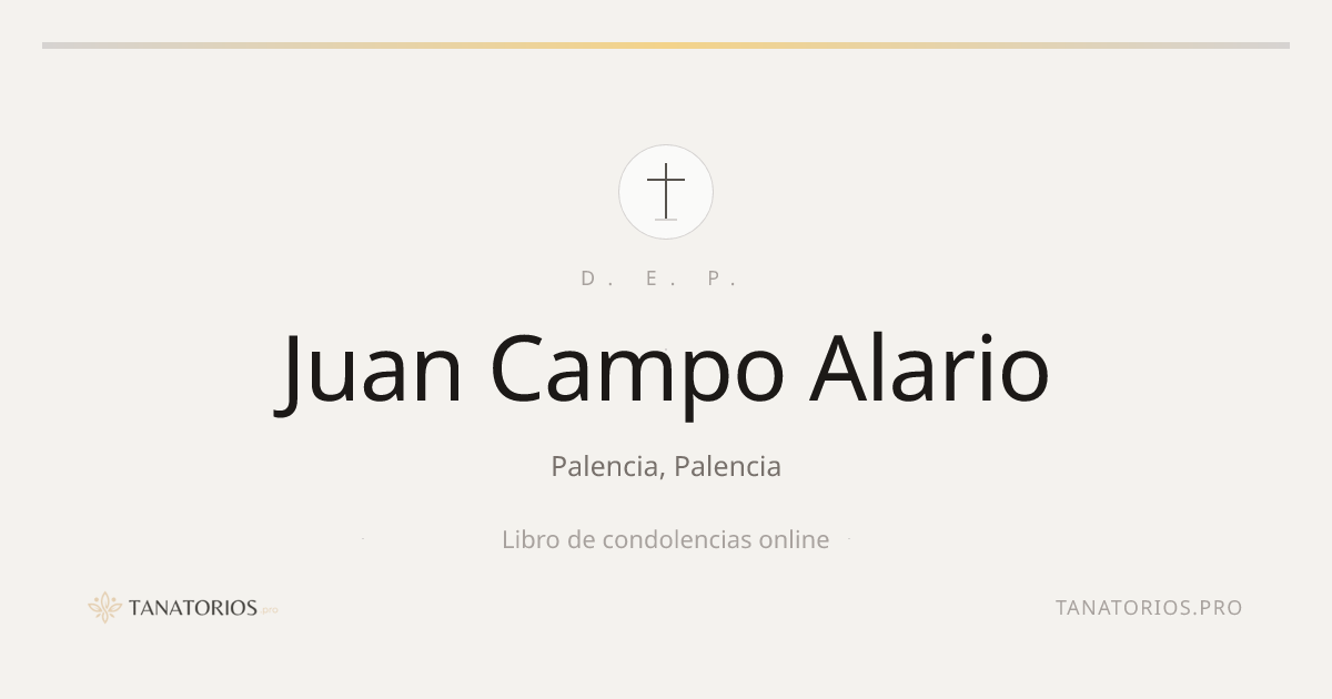 Memorial de Juan Campo Alario