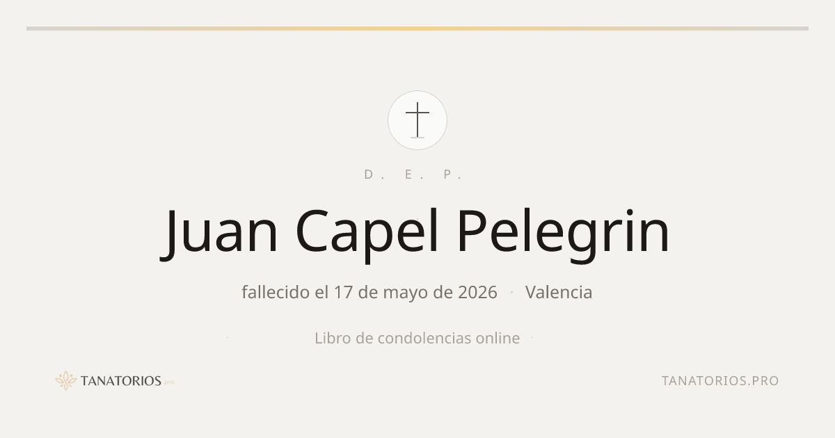 Memorial de Juan Capel Pelegrin