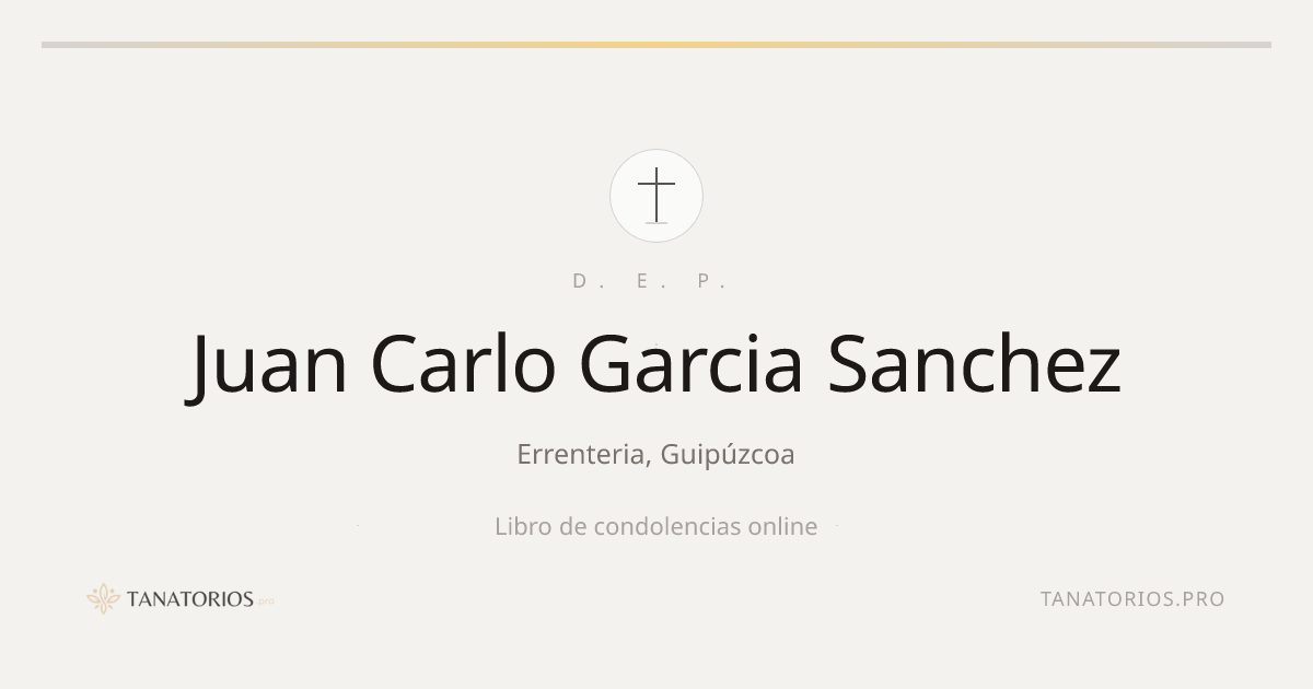 Memorial de Juan Carlo Garcia Sanchez