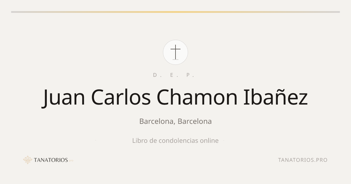 Memorial de Juan Carlos Chamon Ibañez