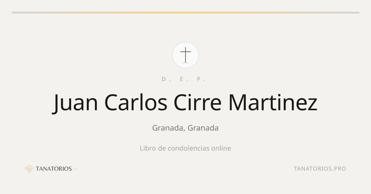 Memorial de Juan Carlos Cirre Martinez