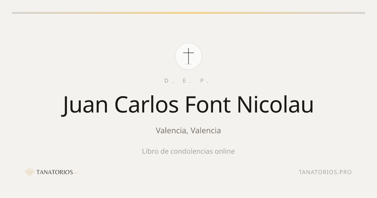 Memorial de Juan Carlos Font Nicolau