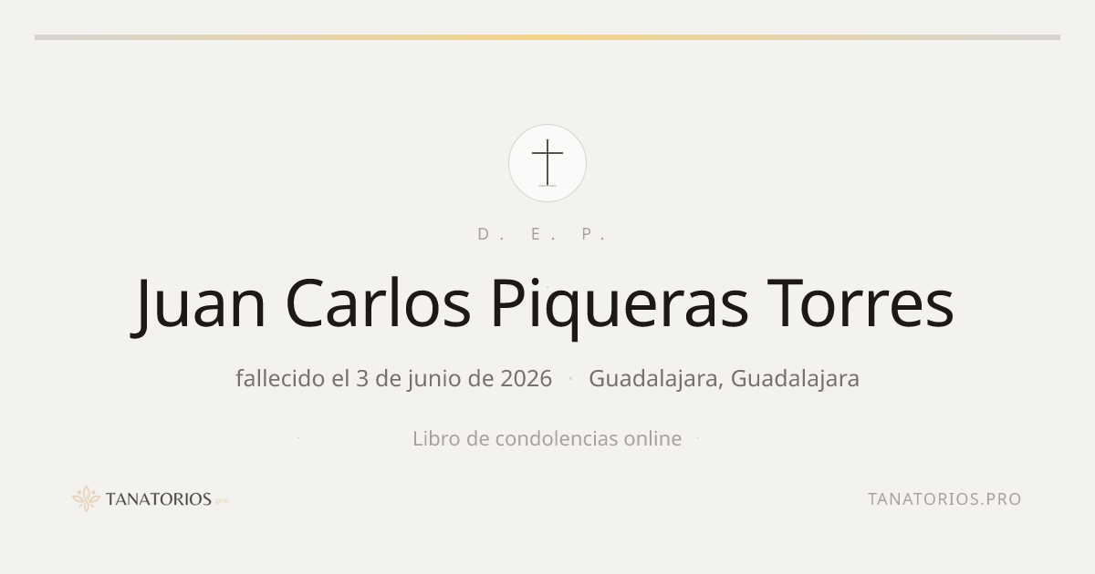 Memorial de Juan Carlos Piqueras Torres