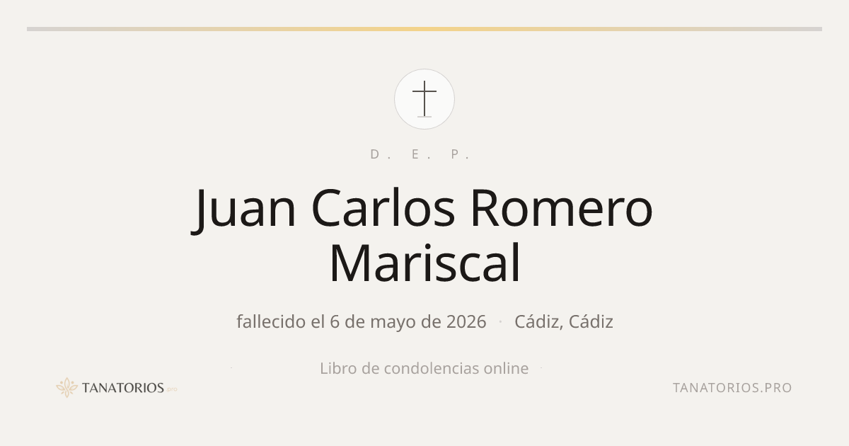 Memorial de Juan Carlos Romero Mariscal