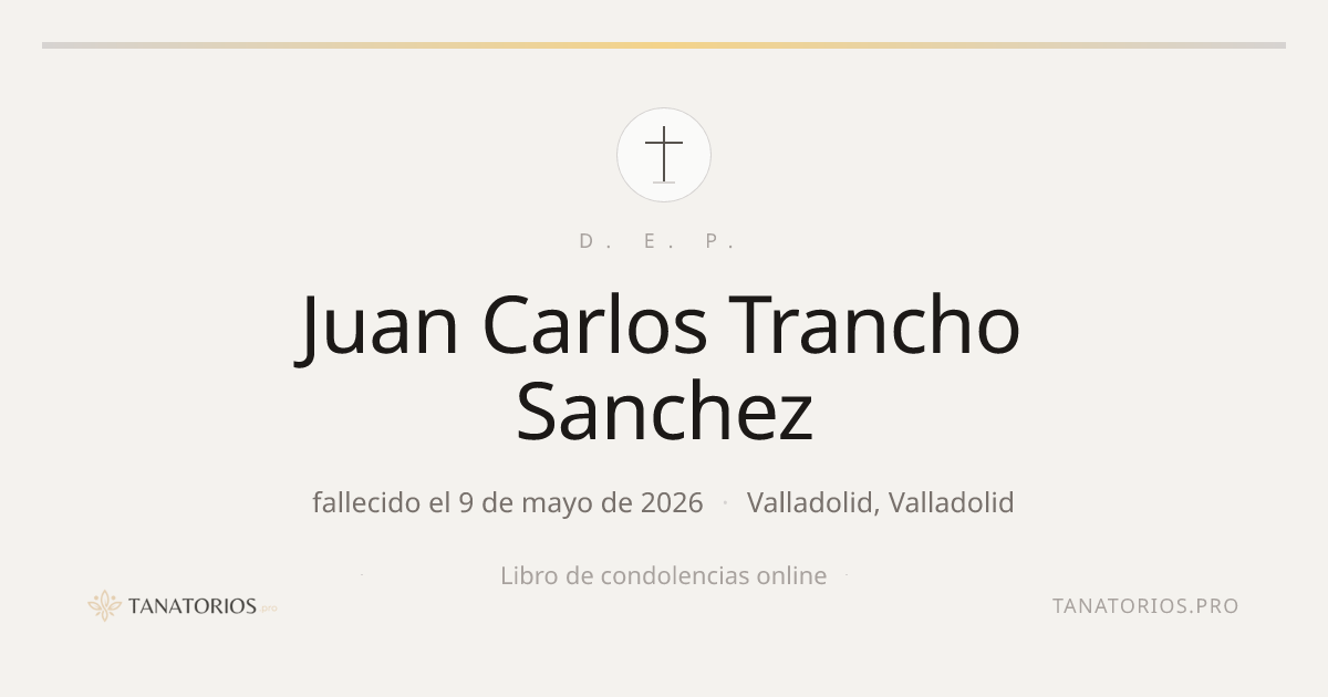 Memorial de Juan Carlos Trancho Sanchez