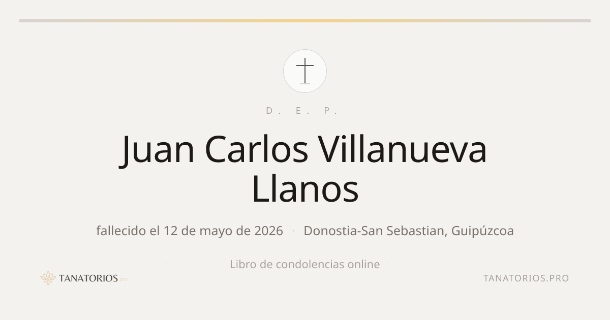 Memorial de Juan Carlos Villanueva Llanos
