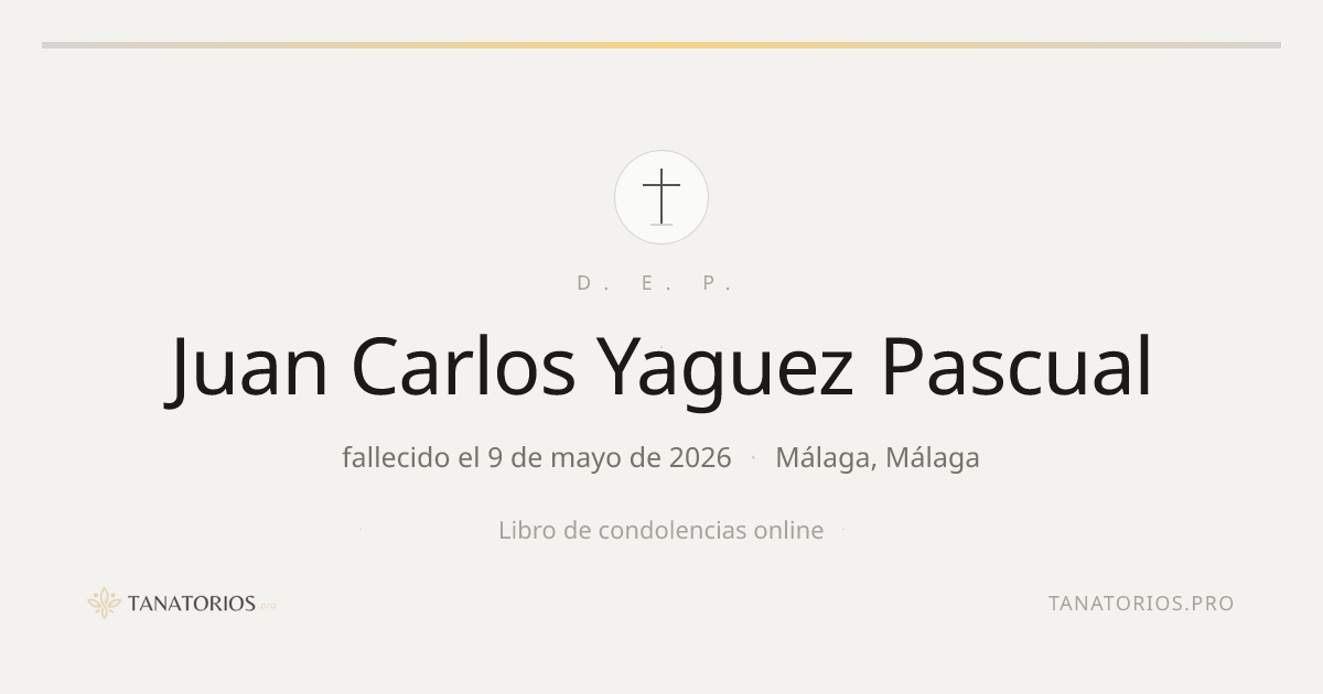 Memorial de Juan Carlos Yaguez Pascual