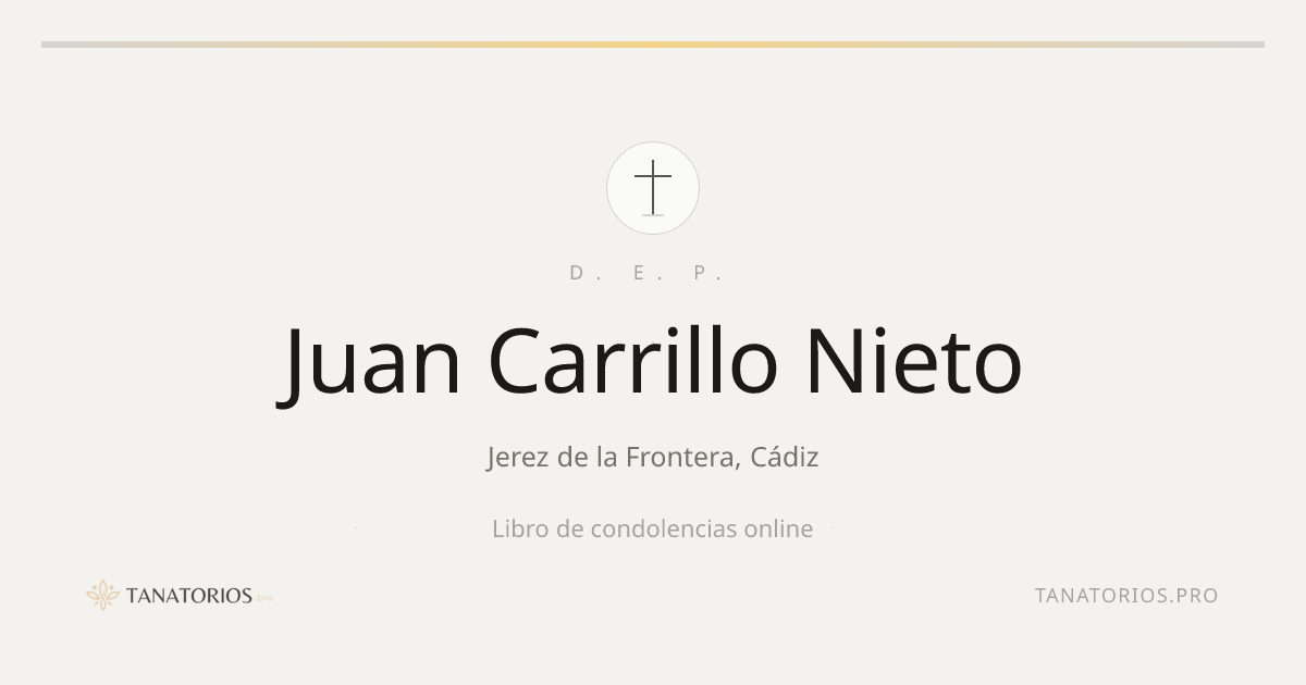 Memorial de Juan Carrillo Nieto